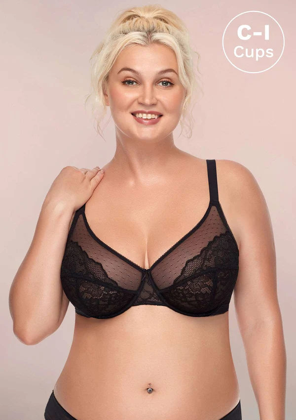 Enchante Unlined Non-padded Lace Underwire Bra