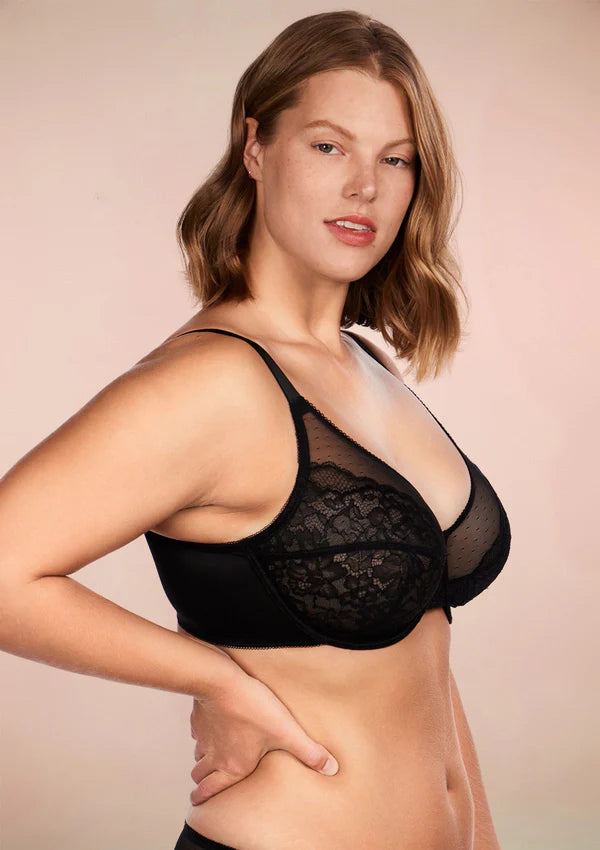 Enchante Unlined Non-padded Lace Underwire Bra