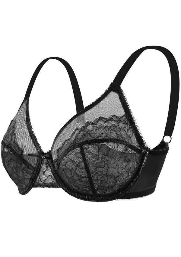 Enchante Unlined Non-padded Lace Underwire Bra