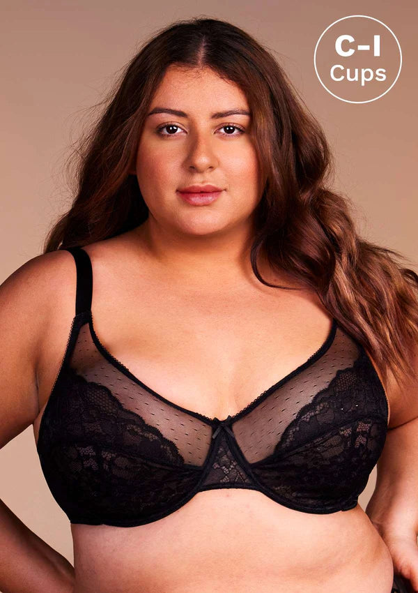 Enchante Unlined Non-padded Lace Underwire Bra