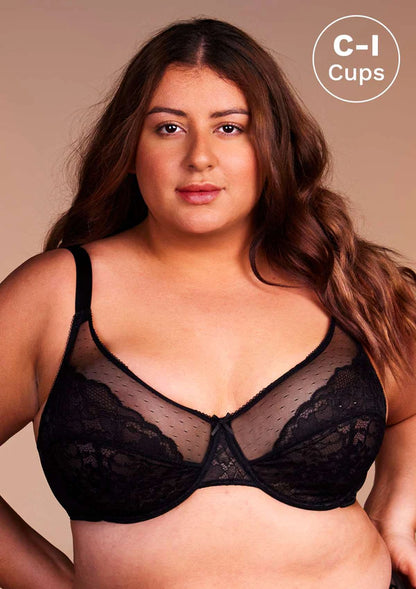 Enchante Unlined Non-padded Lace Underwire Bra